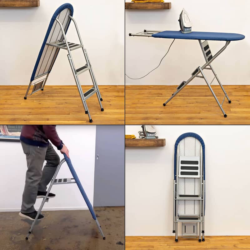 Ironing Board and Step Ladder | Garret Wade | Foldable iron Stand | 3 1