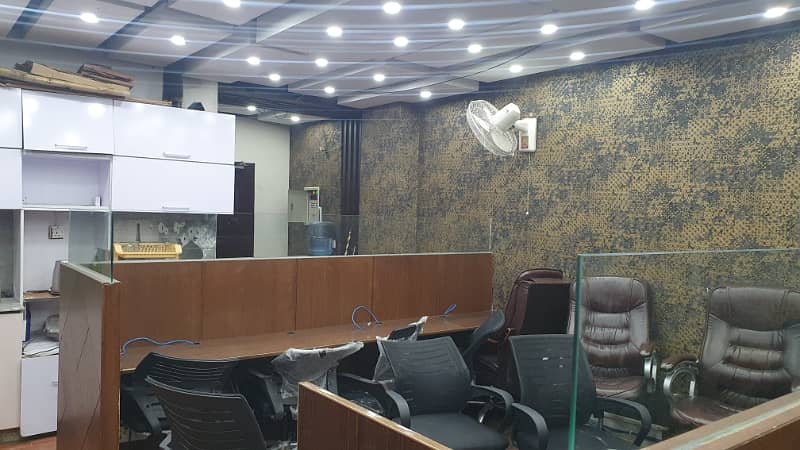 800 Square Feet Fully Furnished Commercial New Corporate OFFICE FOR RENT GULBERG 3 4