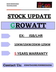 SOLAR INVERTERS GROWATT/KNOX/FOX