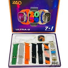 Multri Straps Watch 9+1 7 in 1 silver Straps metal straps