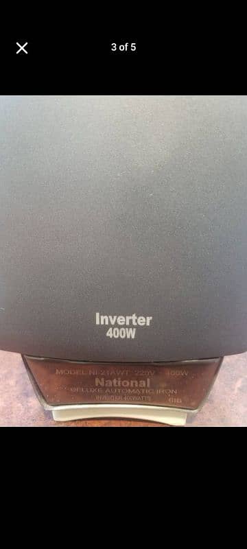 National Inverter Iron 450 watt 3