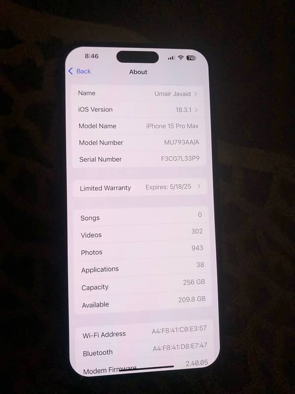 iPhone 15 Pro Max - Natural Titanium 256GB 2