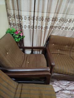 5 Seater wooden sofa