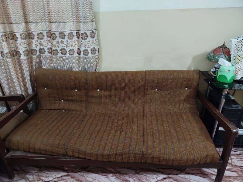 5 Seater wooden sofa 3