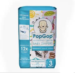 PopGop Baby Diapers Medium (Size 3) (44 Pcs)