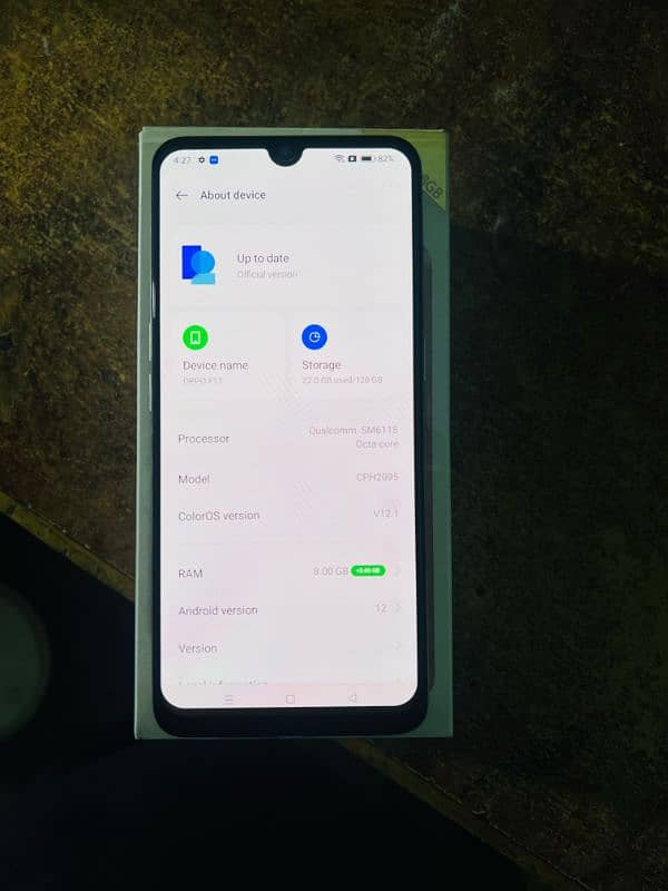 Oppo F17 Ram 8 128 complete box 4