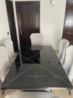 Sheesham dining table ( 6 chairs )