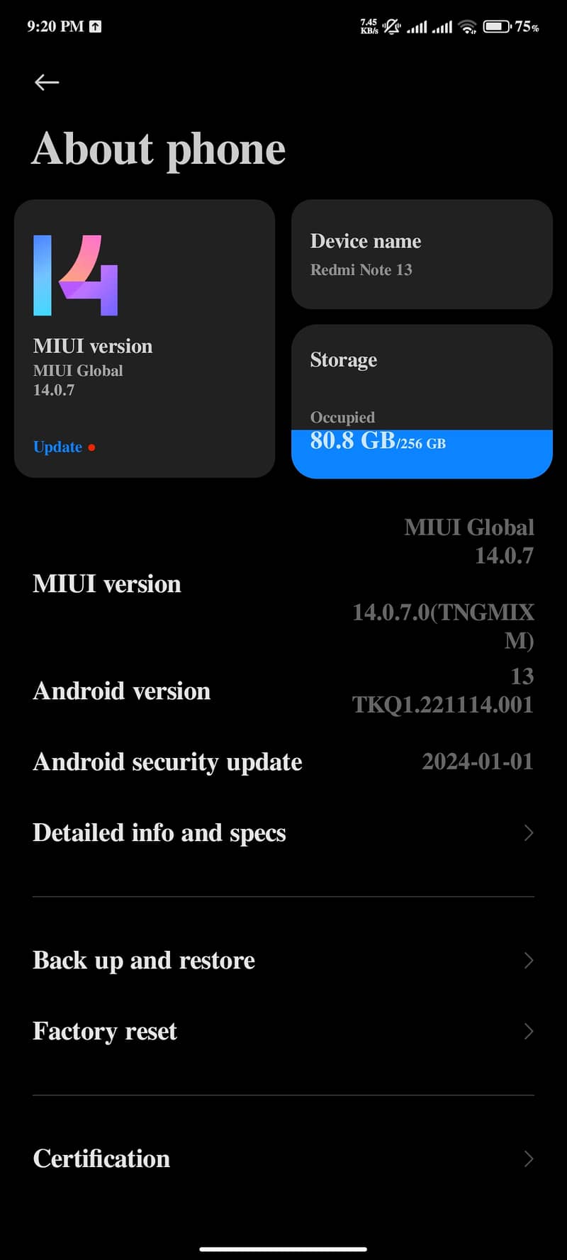 Redmi Note 13,  8(+8)/256 2