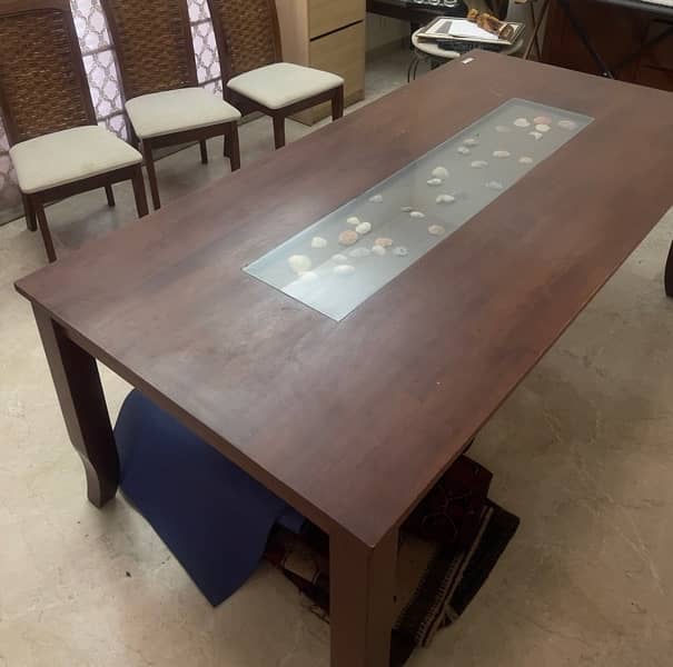 Solid Teak Wood Dining Table 0