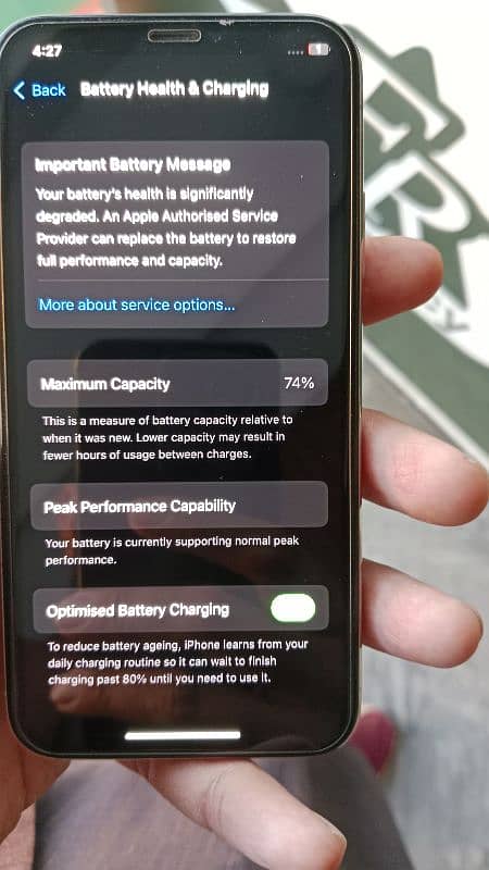 iphone x 256gb non pta battery health 76 3