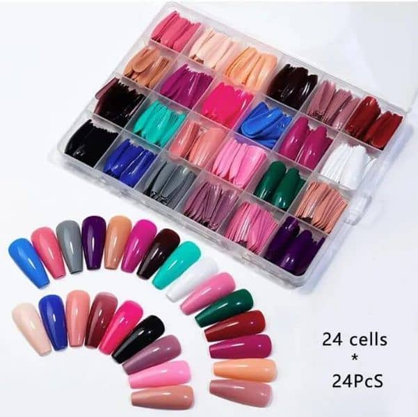 576 Pcs of Artificial Nails (Contact Only Whatsapp) 1