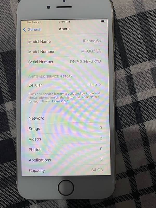 iphone 6s non pta 64gb 100 BH 9/10 2