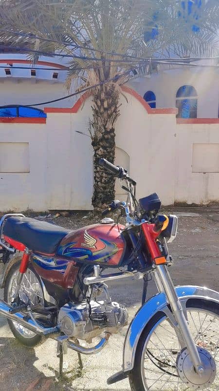 Honda CD 70 model 2024 like new bike 1