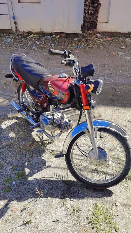 Honda CD 70 model 2024 like new bike 8