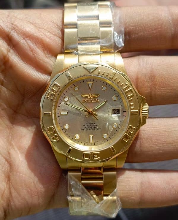 Invicta Stainless Steel Goldtone 2