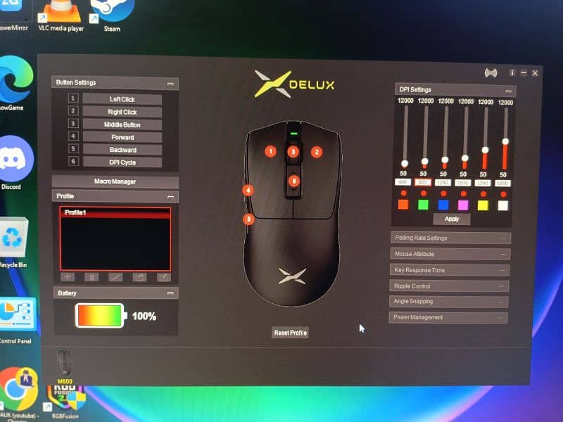 M600 Delux Mouse wireless 3
