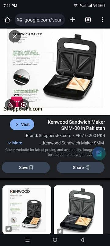 KENWOOD SENDWICH MAKER 5