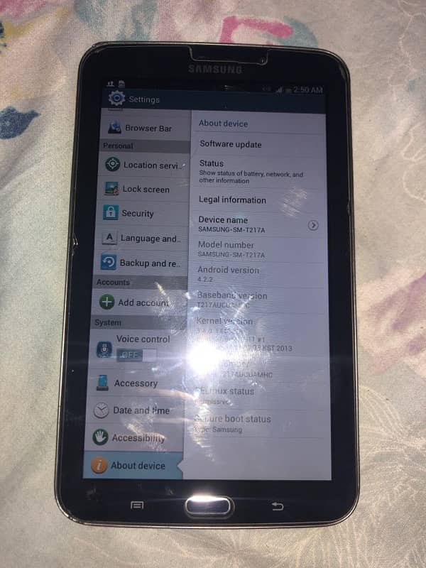 Samsung Tablet with 16gb Pta Approved 5