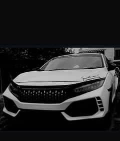 civic x latest bumper spoiler etc