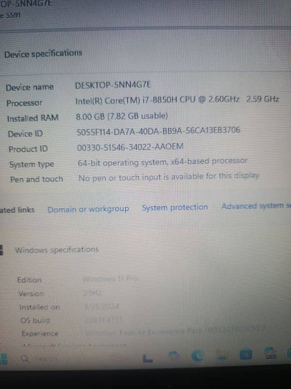 Dell Latitude 5591 core i7 8th generation 3