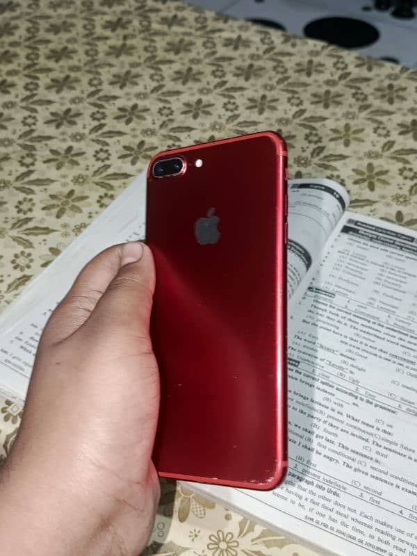 iphone 7 plus pta approved 256 gb all ok red color 3