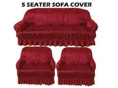 5 Seaters Plain Jersey Sofa Cover