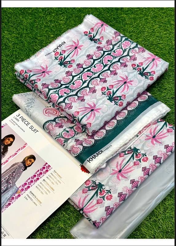 Branded unstitched lawn suite 9