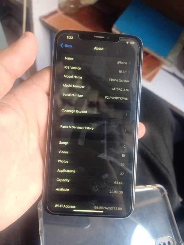 Non PTA IPhone XS Max 64 GB 1