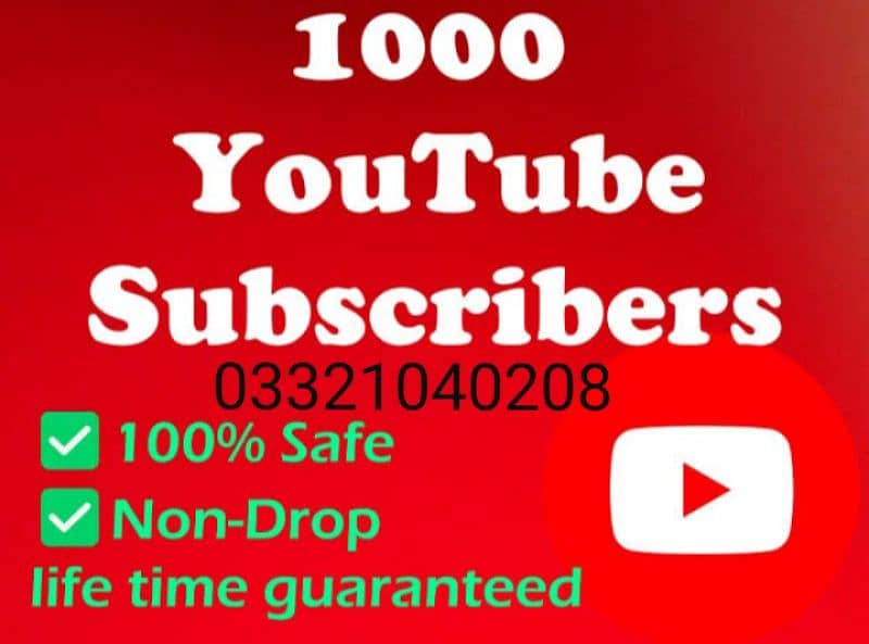 YouTube Subscriber Watchtime Like View Instagram Facebook O3321O4O2O8 0