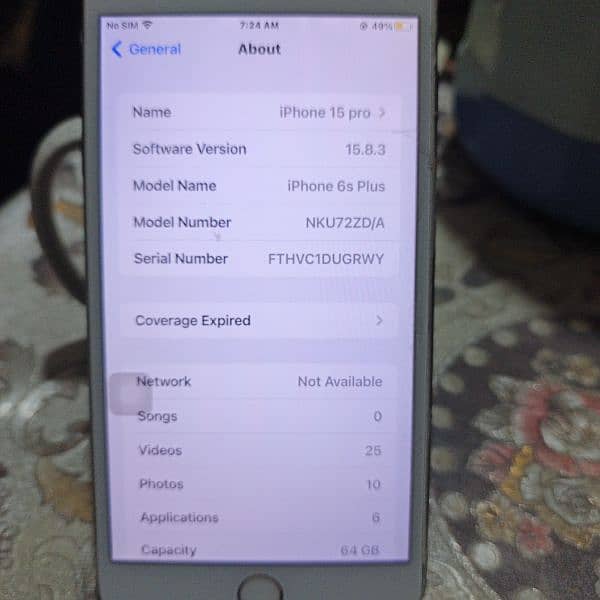 iphone 6s plus 10/10 condition all ok 1