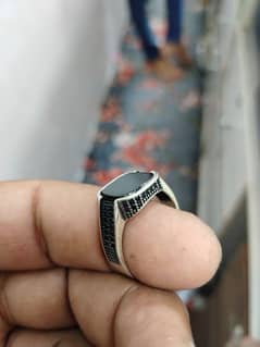 men wear silver Italian ring need money