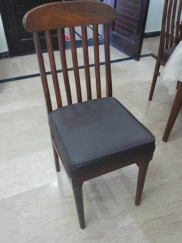 8 Pure Wooden (kaali taali) Dining Chairs for Sale 1