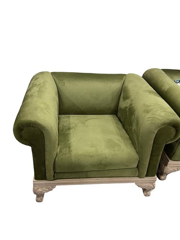 6 SEATER GREEN SOFA SET 3 2 & 1 COMPLETE BRAND NEW 2