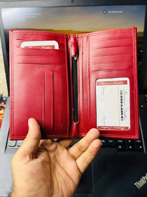 100% Genuine Cow Leather Long Wallet | Premium Long Wallet 8