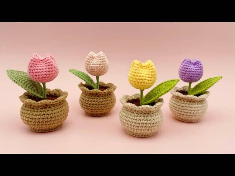 crochet pot 1