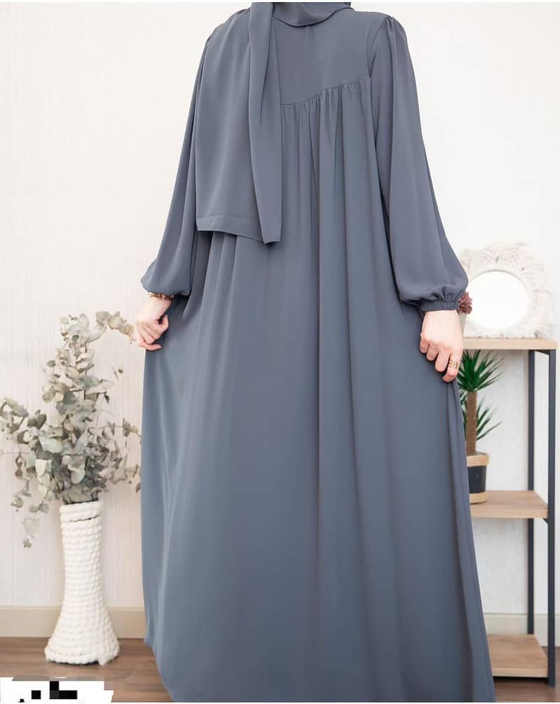 Abaya with stroller 2