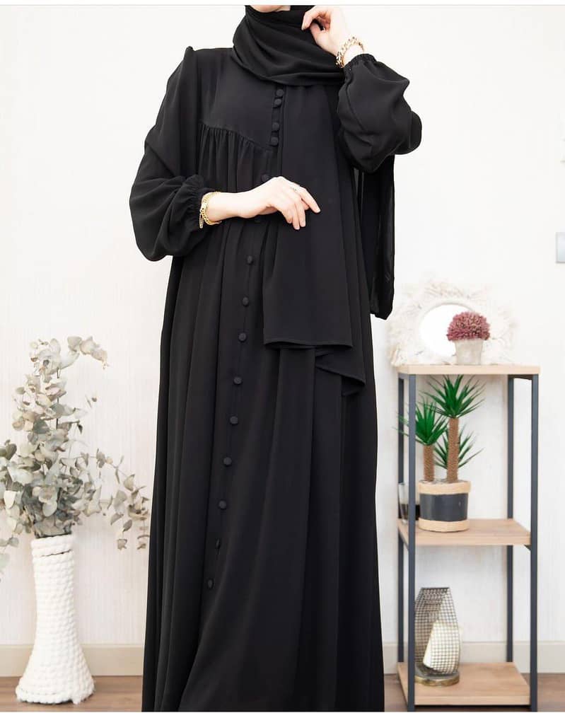 Abaya with stroller 5