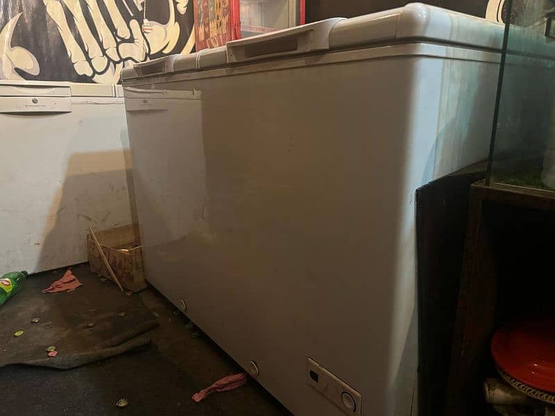 hair deep freezer double door just like new 1