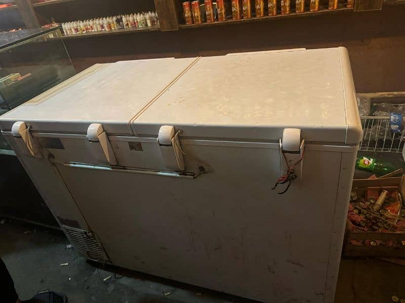 hair deep freezer double door just like new 3