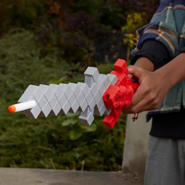 Nerf Minecraft Heartstealer sword with gun 3