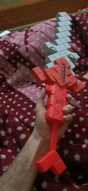 Nerf Minecraft Heartstealer sword with gun 4