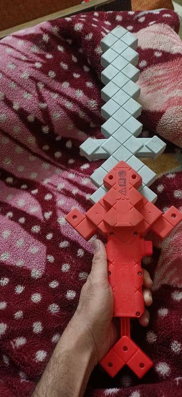 Nerf Minecraft Heartstealer sword with gun 7