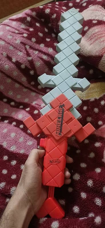 Nerf Minecraft Heartstealer sword with gun 8