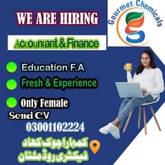 Account and Finance (only female)