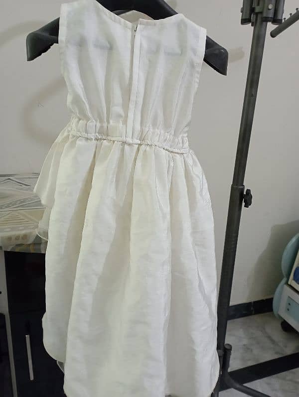 White Frock for baby girl of 1-2 year 1