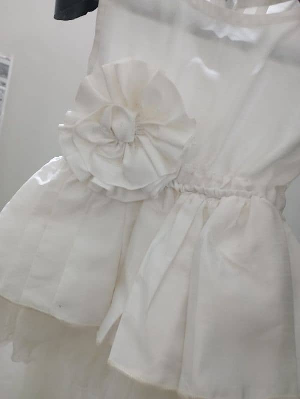 White Frock for baby girl of 1-2 year 2