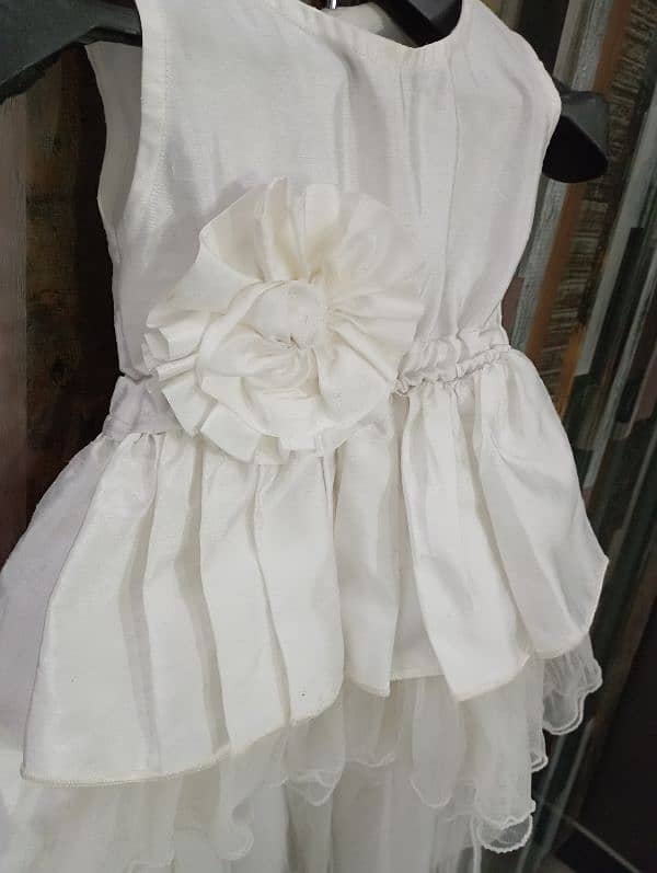 White Frock for baby girl of 1-2 year 4