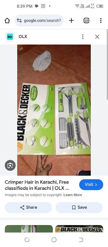 black and decker hair crimper set 0