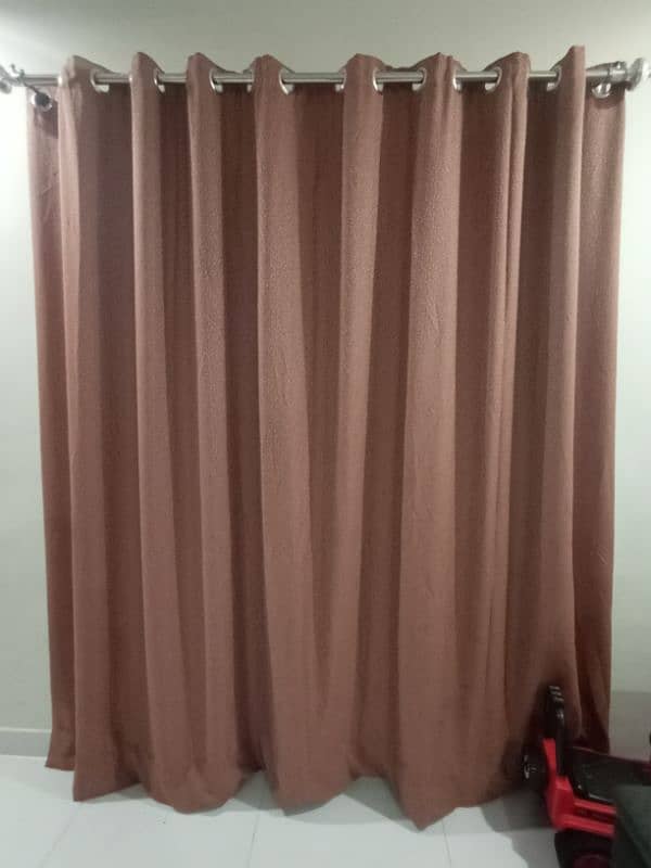 3pc Brand New Curtains with pipes 2