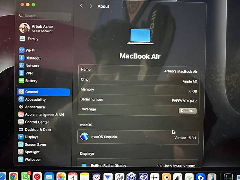 Apple Macbook Air M1 2